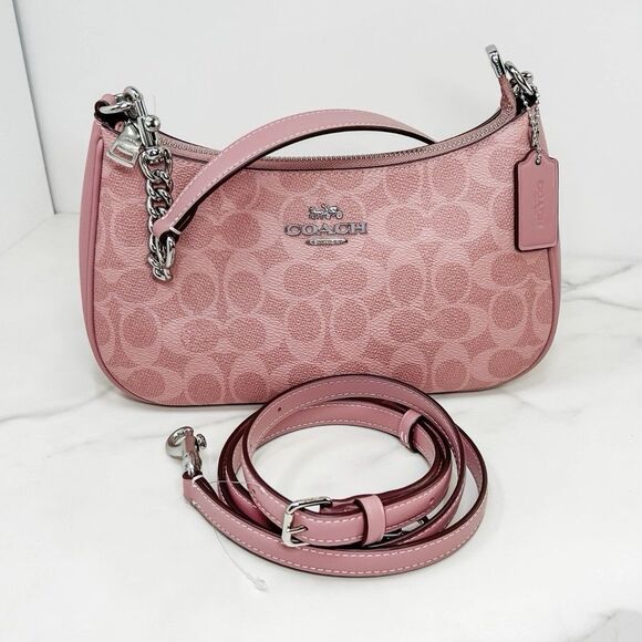 NWT Coach Dusty Pink Teri Shoulder Bag - Picture 8 of 9